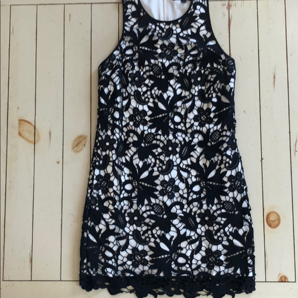 Banana Republic Black & White Cocktail Dress